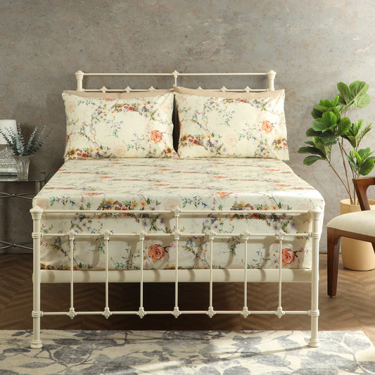 200TC PERCALE ORGANIC PRINTED SHEET SET - EDWINA