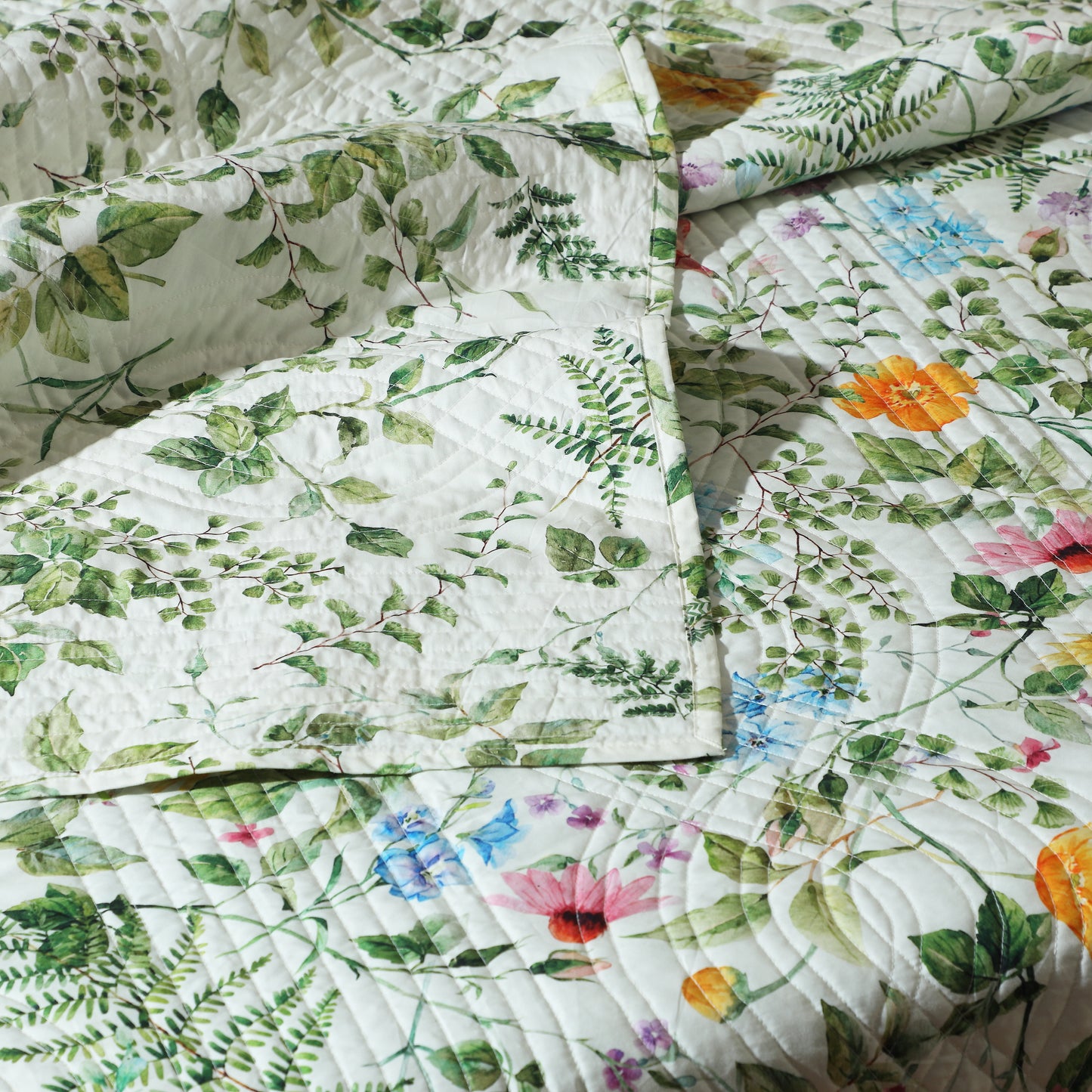 GARDEN WALK COTTON PERCALE REVERSIBLE DOHAR SET
