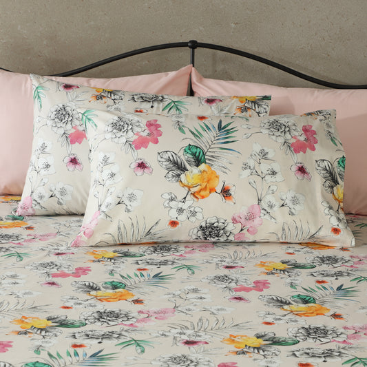 200TC PERCALE ORGANIC PRINTED SHEET SET - PRAIRIE