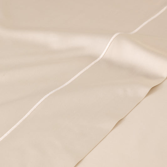 300TC BAMBOO COTTON EMBROIDERED SHEET SET - IVORY