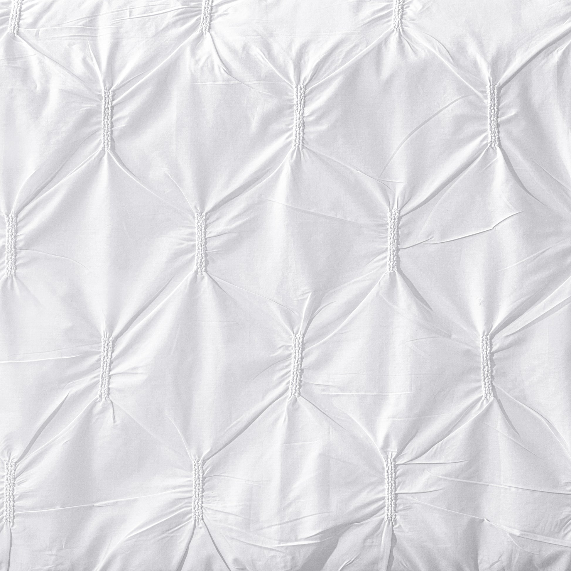 Silhouette — organic cotton percale diamond embroidered duvet cover set, 200 TC, detailed view