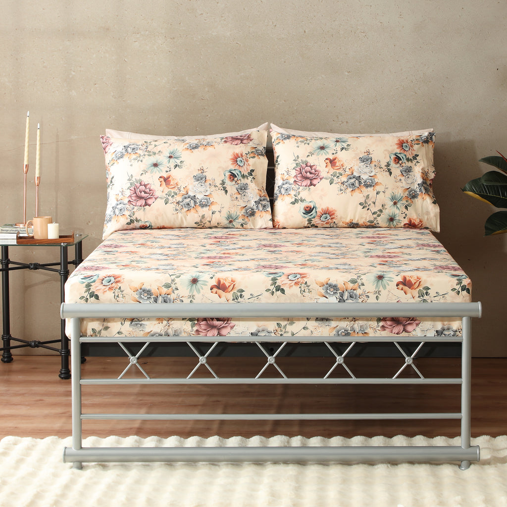 200TC PERCALE ORGANIC PRINTED SHEET SET - MIA