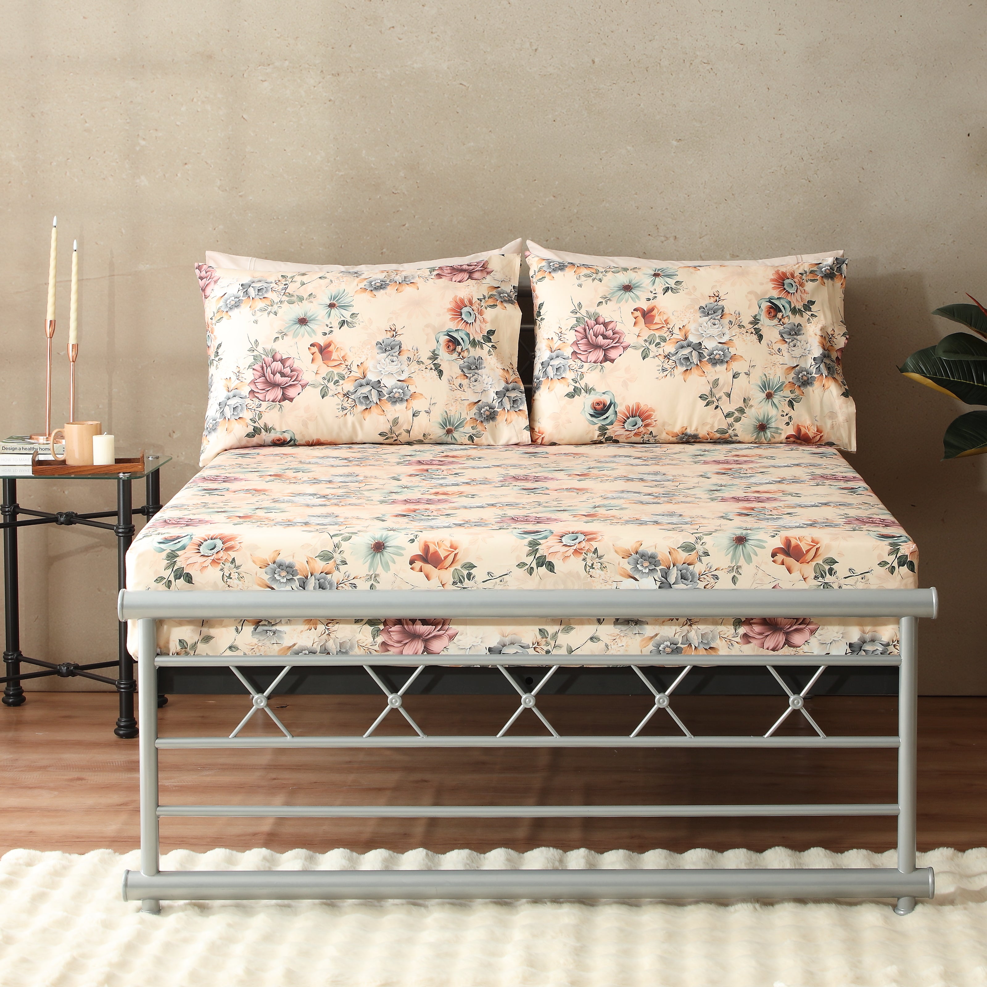 200TC PERCALE ORGANIC PRINTED SHEET SET - MIA