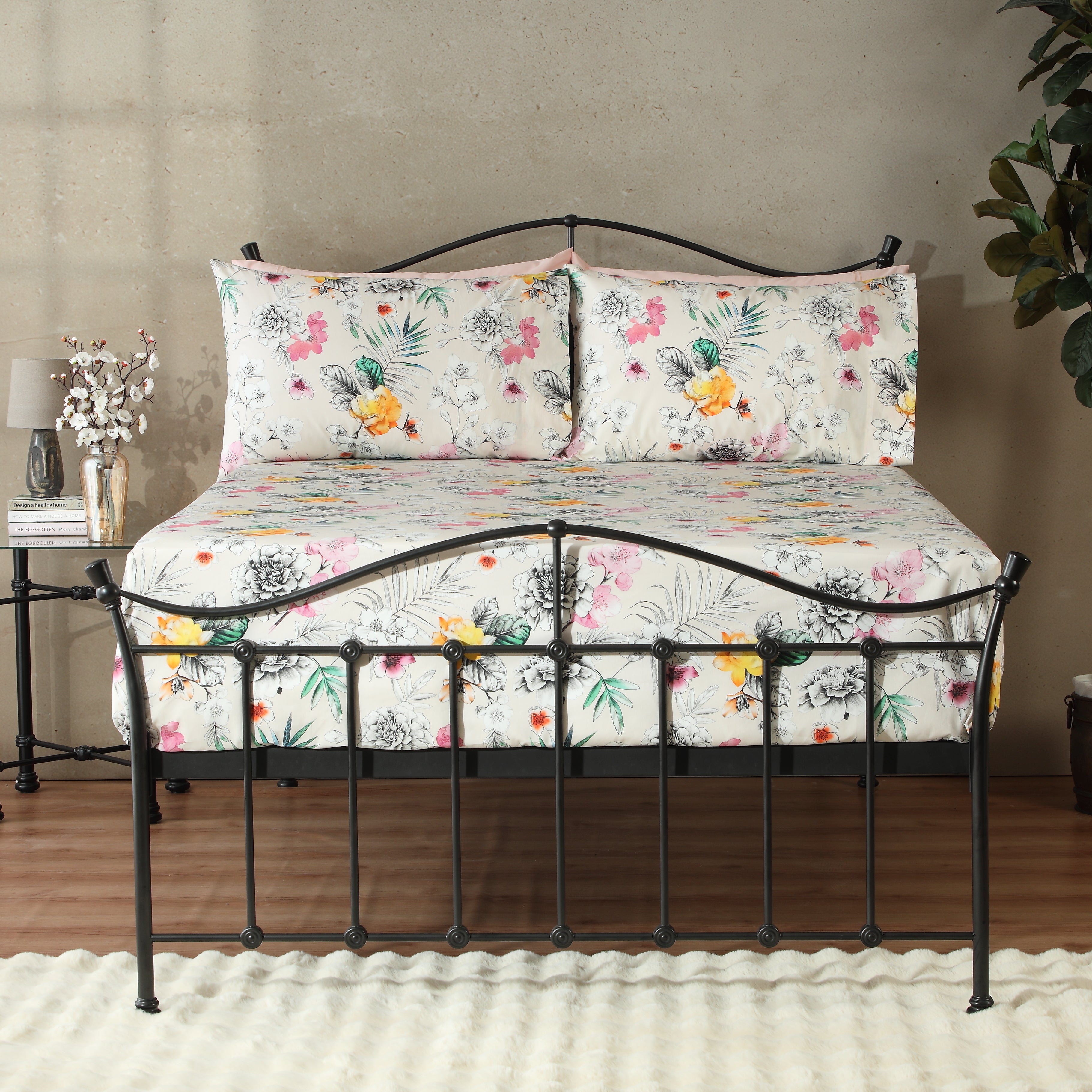 200TC PERCALE ORGANIC PRINTED SHEET SET - PRAIRIE