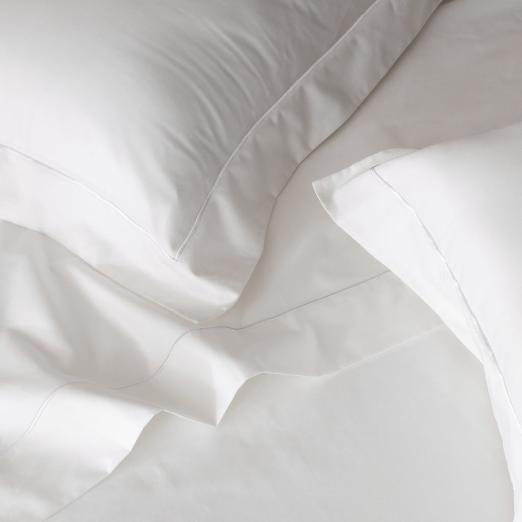 600TC 100% ORGANIC COTTON EMBROIDERED PILLOWCASES