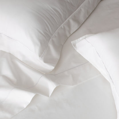 600TC 100% COTTON ORGANIC EMBROIDERED PILLOWCASES SET OF 2 PCS