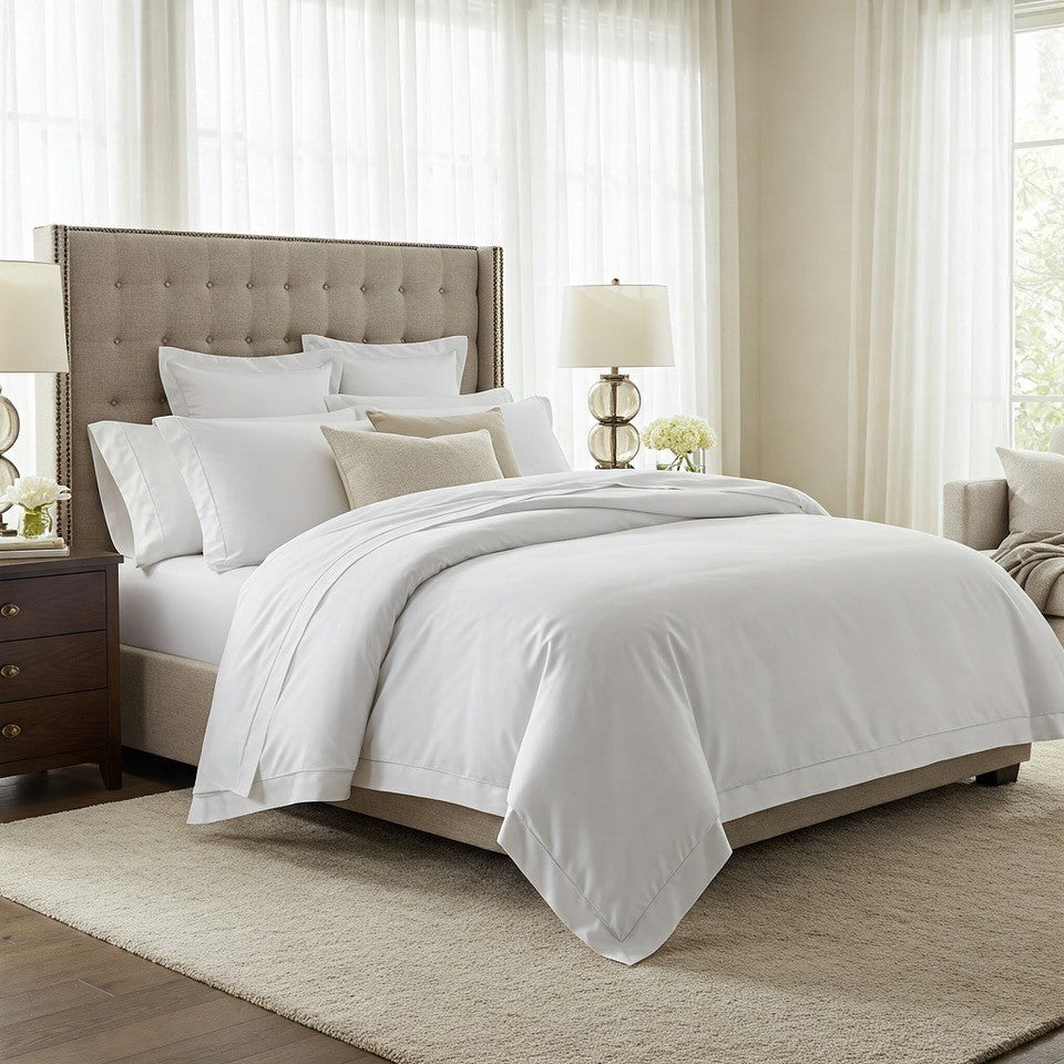 600 TC 100% ORGANIC COTTON DUVET COVER SET