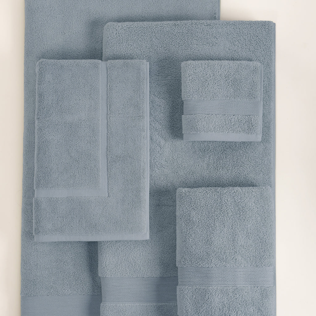 ORGANIC TOWELS 650 GSM "THE ESSENTIALS" SET - DENIM