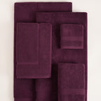 ORGANIC TOWELS 650 GSM "THE ESSENTIALS" SET - ITALIAN PLUM