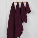 ORGANIC TOWELS 650 GSM "THE ESSENTIALS" SET - ITALIAN PLUM