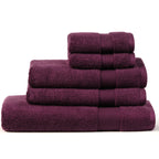 THE ESSENTIALS 650 GSM ORGANIC TOWEL SET - ITALIAN PLUM