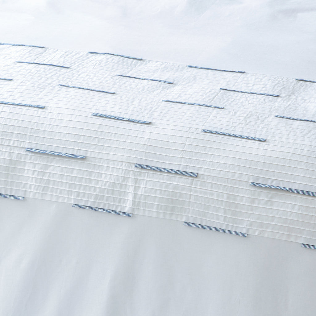 LINETTE 200 TC PERCALE 100% ORGANIC COTTON EMBROIDERED DUVET COVER SET