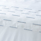 LINETTE 200 TC PERCALE 100% ORGANIC COTTON EMBROIDERED DUVET COVER SET