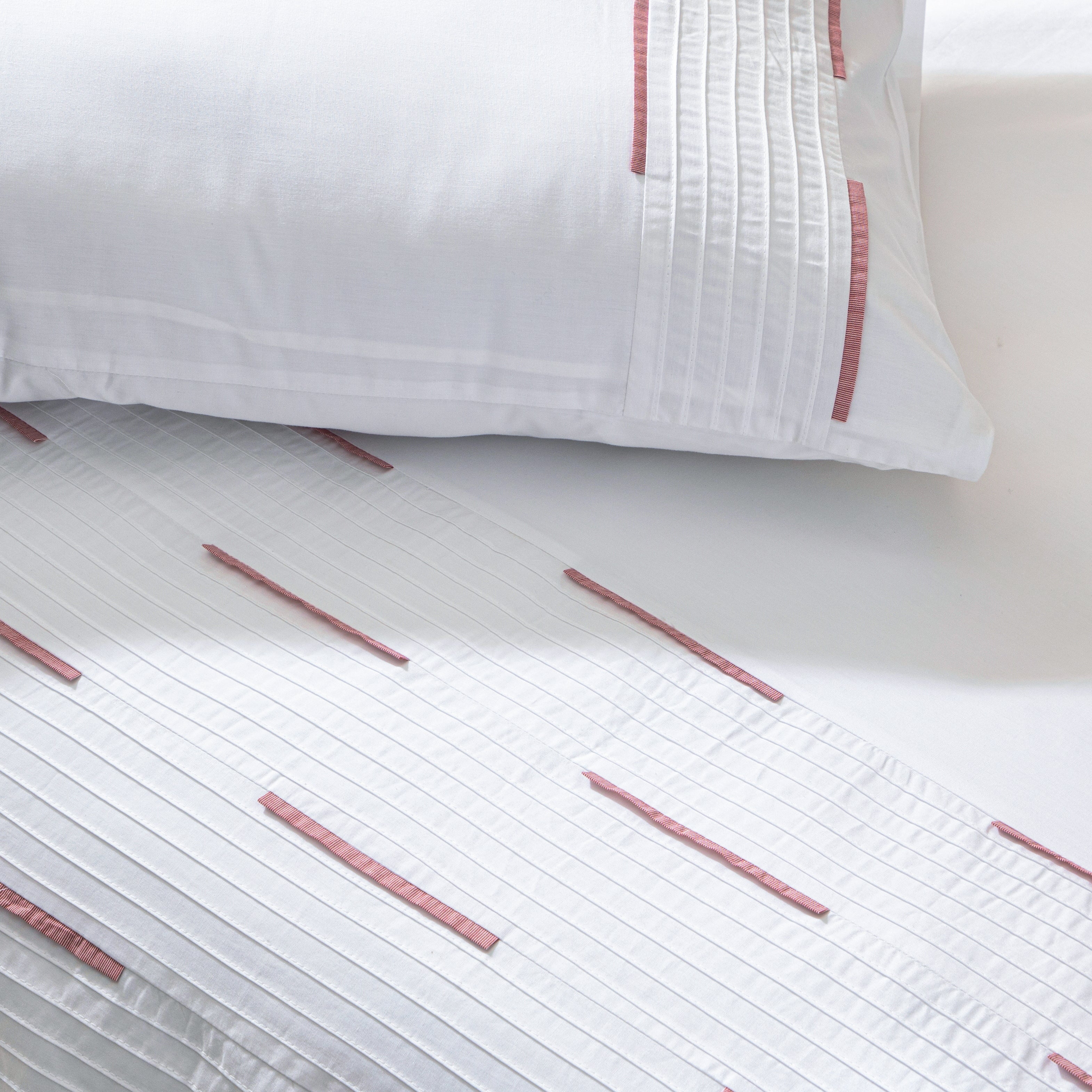 LINETTE 200 TC PERCALE 100% ORGANIC COTTON EMBROIDERED DUVET COVER SET