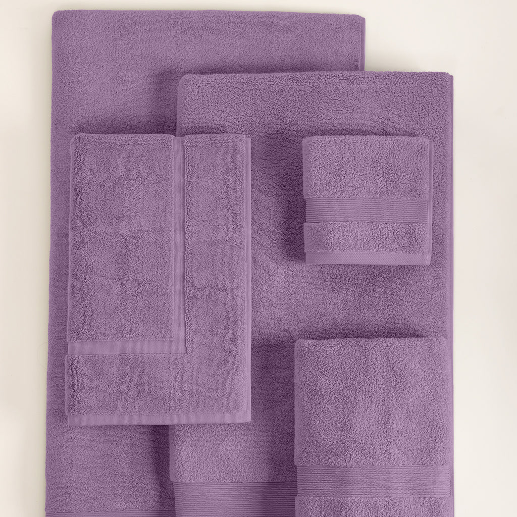 ORGANIC TOWELS 650 GSM "THE ESSENTIALS" SET - LILAC BREEZE