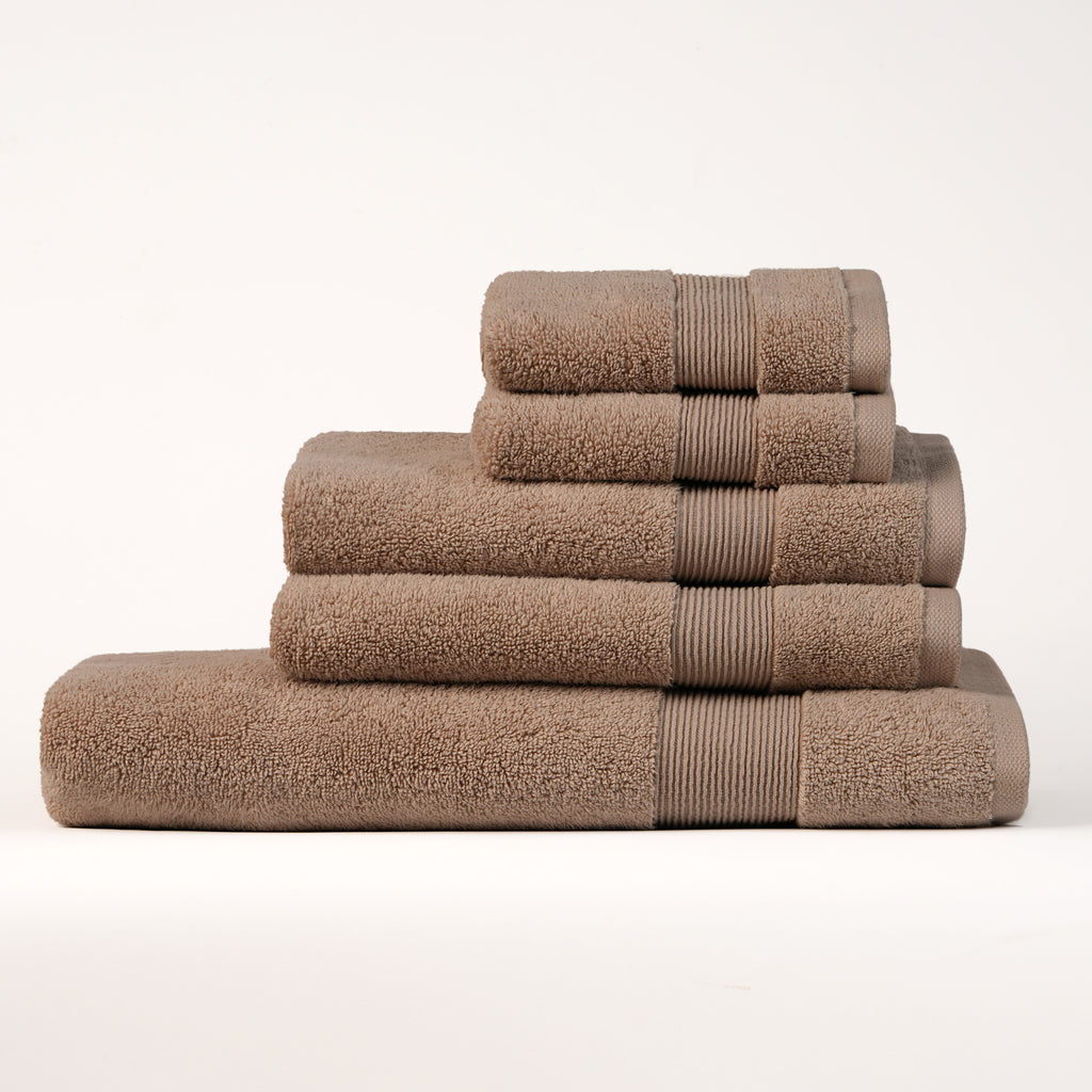 ORGANIC TOWELS 650 GSM "THE ESSENTIALS" SET - LINEN