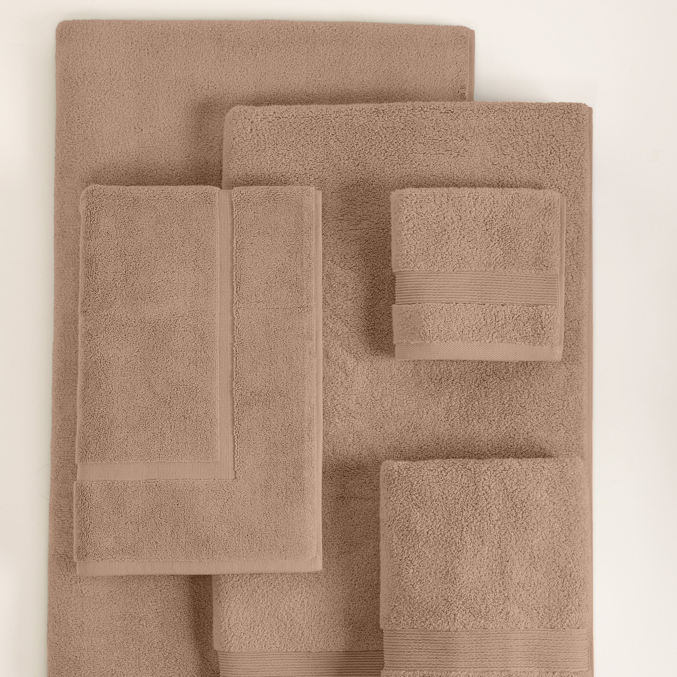 ORGANIC COTTON 650 GSM FACE & HAND TOWEL SET  - LINEN