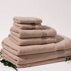 ORGANIC TOWELS 650 GSM "THE FULL HOUSE" SET - LINEN
