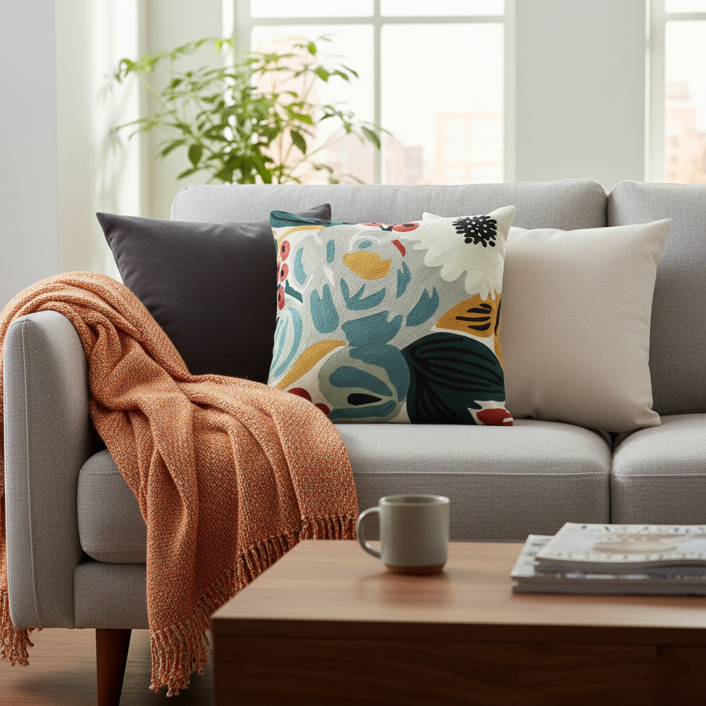 PRAIRIE PETALS DECORATIVE CUSHION