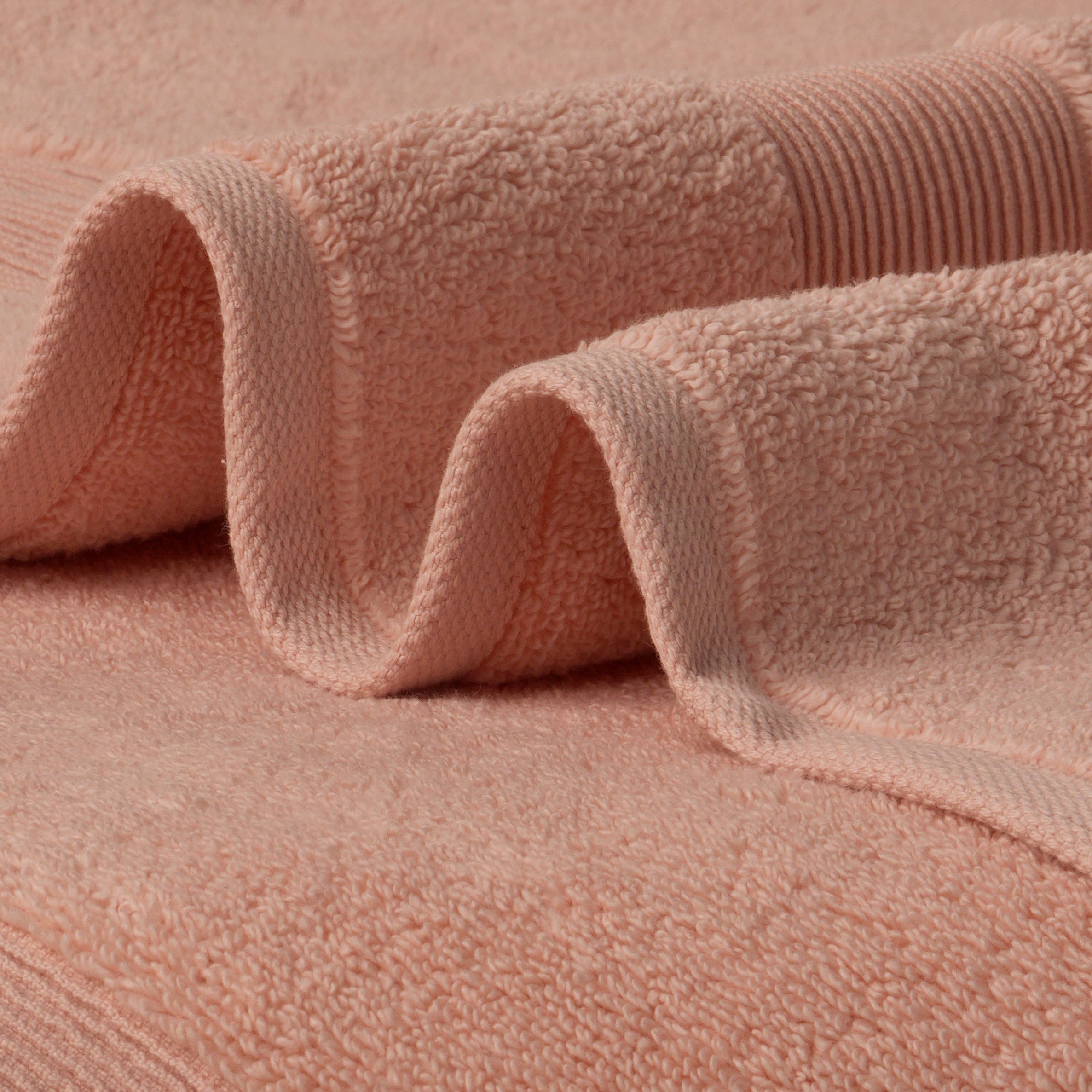 ORGANIC COTTON 650 GSM FACE & HAND TOWEL SET  - PALE BLUSH