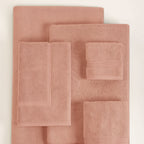 ORGANIC COTTON 650 GSM BATH TOWEL SET  - PALE BLUSH