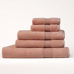 THE ESSENTIALS 650 GSM ORGANIC TOWEL SET - PALE BLUSH