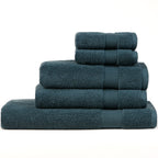 ORGANIC TOWELS 650 GSM "THE ESSENTIALS" SET - PEACOCK