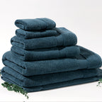 ORGANIC TOWELS 650 GSM "THE FULL HOUSE" SET - PEACOCK