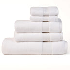 THE ESSENTIALS 650 GSM ORGANIC TOWEL SET - PEARL WHITE