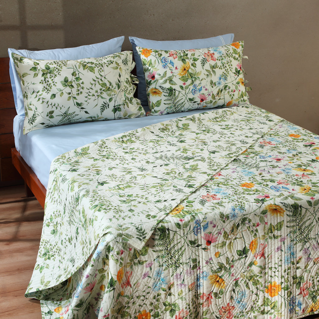 GARDEN WALK COTTON PERCALE REVERSIBLE DOHAR SET