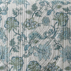 COTTON PERCALE REVERSIBLE DOHAR SET - JACOBEAN WINDFLOWER