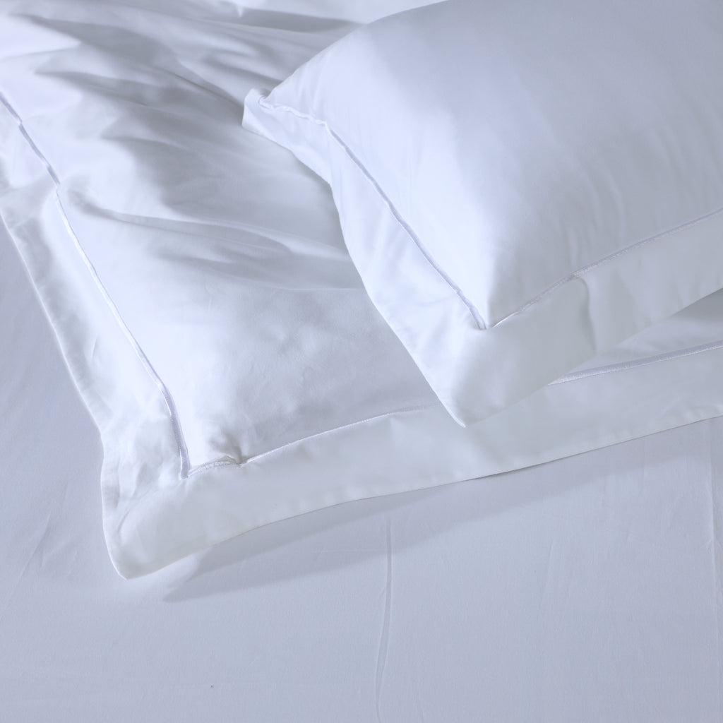 ORGANIC COTTON 600 TC WHITE DUVET COVER SET