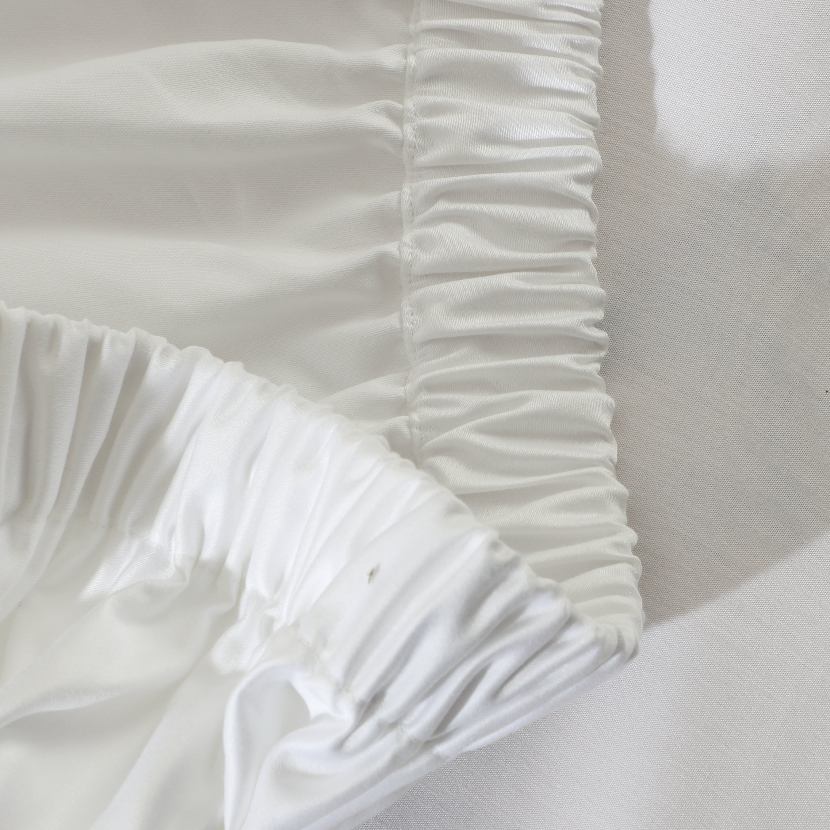 1000TC 100% ORGANIC COTTON WHITE FITTED SHEET