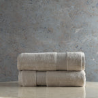 ORGANIC COTTON 650 GSM BATH TOWEL SET  - LINEN