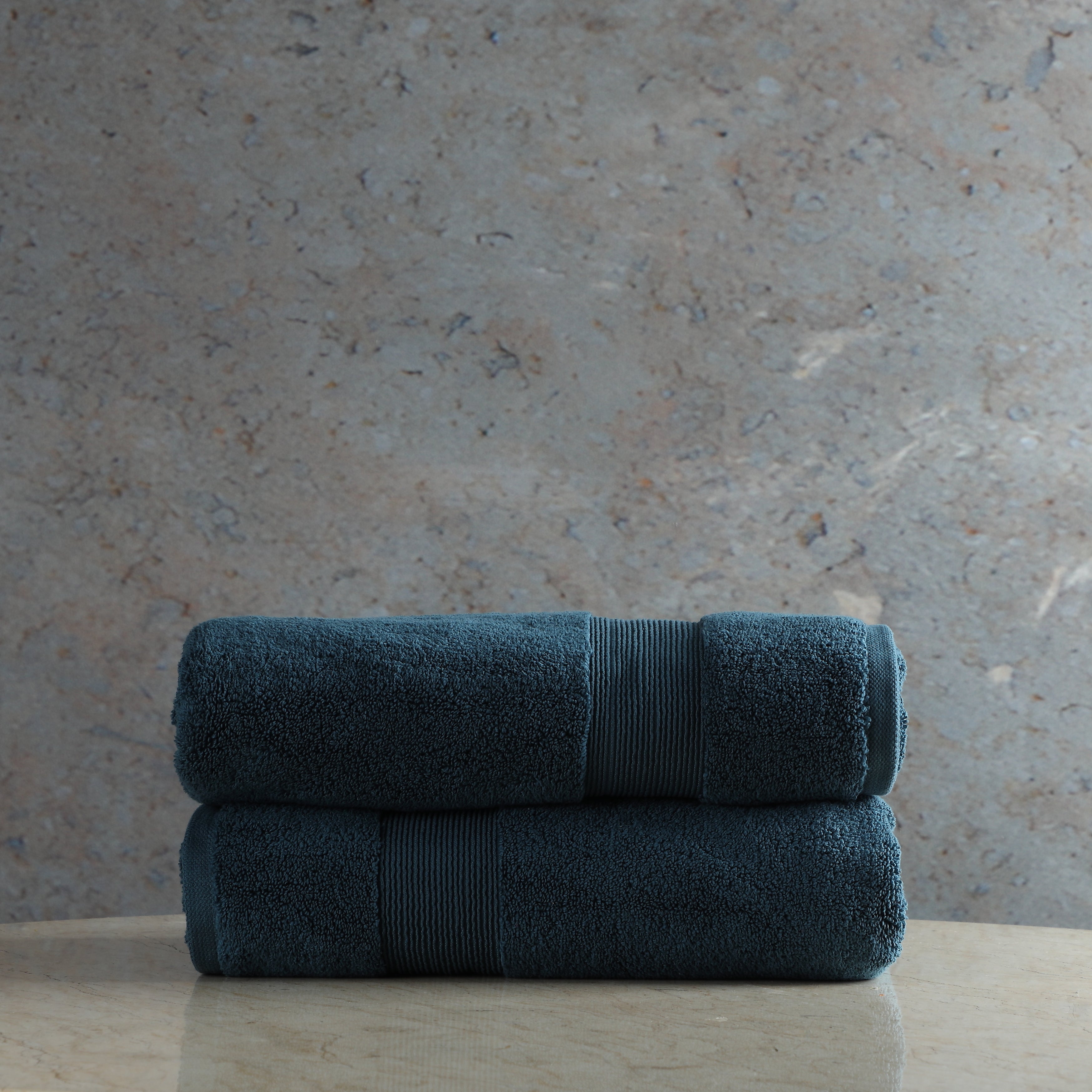 ORGANIC COTTON 650 GSM BATH TOWEL SET  - PEACOCK
