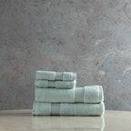 ORGANIC COTTON 650 GSM FACE & HAND TOWEL SET  - JADE