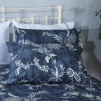 ORGANIC COTTON 200TC PERCALE PRINTED SHEET SET - MIDNIGHT FOREST