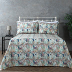 ORGANIC COTTON 200TC PERCALE PRINTED SHEET SET - FLORENTINE