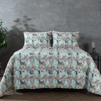 COTTON PERCALE REVERSIBLE DOHAR SET - FLORENTINE