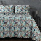 COTTON PERCALE REVERSIBLE DOHAR SET - FLORENTINE