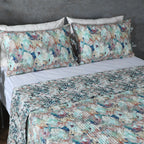 COTTON PERCALE REVERSIBLE DOHAR SET - FLORENTINE