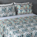 COTTON PERCALE REVERSIBLE DOHAR SET - FLORENTINE