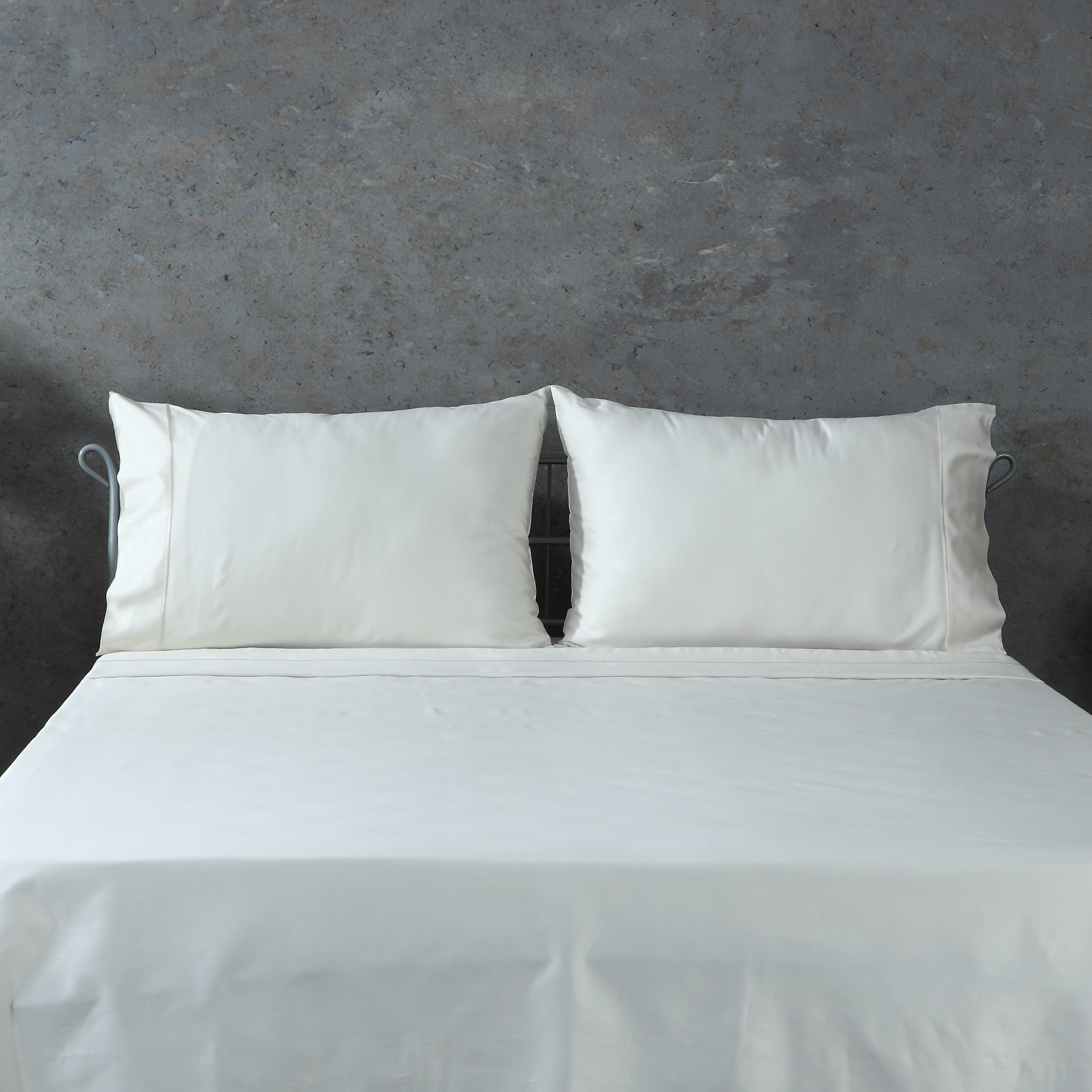 BAMBOO COTTON 300TC EMBROIDERED SHEET SET - IVORY