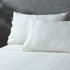 BAMBOO COTTON 300TC EMBROIDERED SHEET SET - IVORY