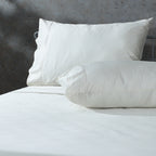 BAMBOO COTTON 300TC EMBROIDERED SHEET SET - IVORY
