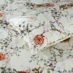ORGANIC COTTON 200TC PERCALE PRINTED SHEET SET - EDWINA