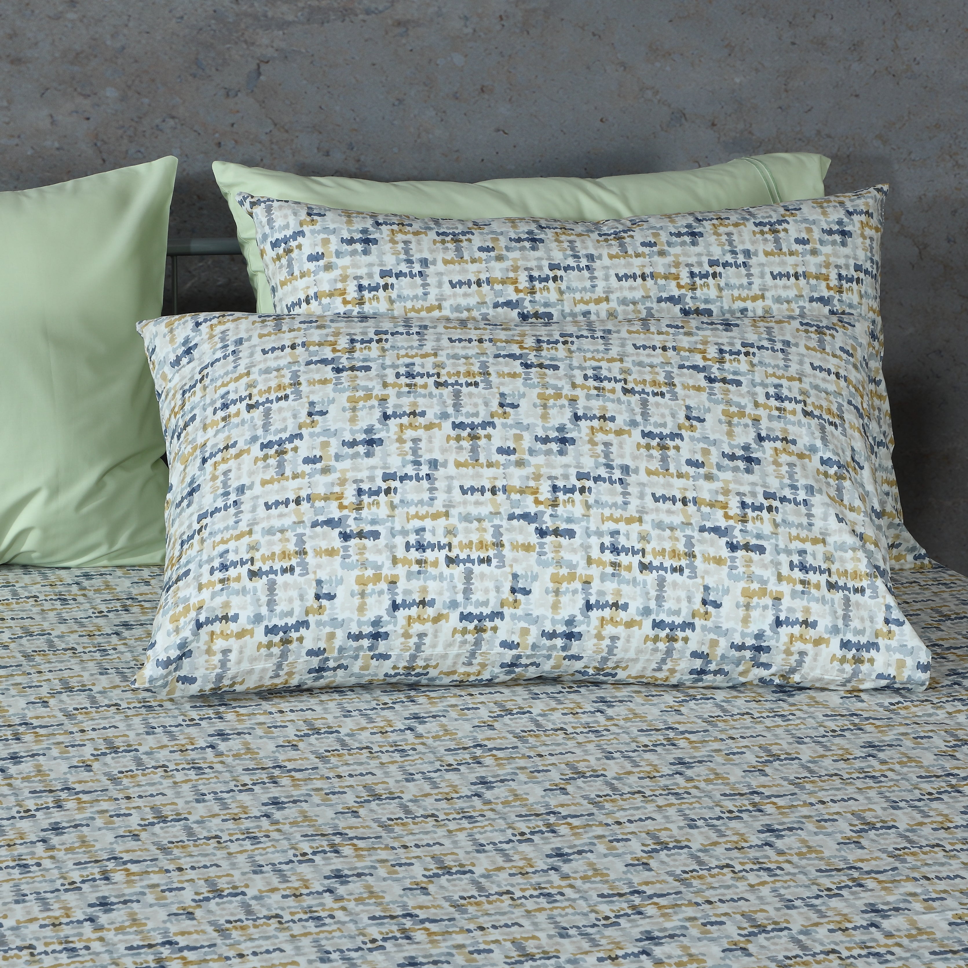 200TC PERCALE ORGANIC PRINTED SHEET SET - CONFETTI