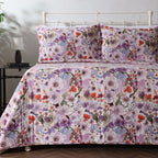 COTTON REVERSIBLE BEDSPREAD SET - FLUTTER
