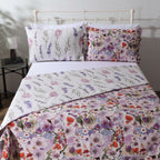 COTTON REVERSIBLE BEDSPREAD SET - FLUTTER