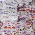 COTTON REVERSIBLE BEDSPREAD SET - FLUTTER